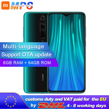 Global Version Xiaomi Redmi Note 8 Pro 6GB 64GB Smartphone 64MP Quad Camera Helio G90T Octa Core 4500mAh NFC