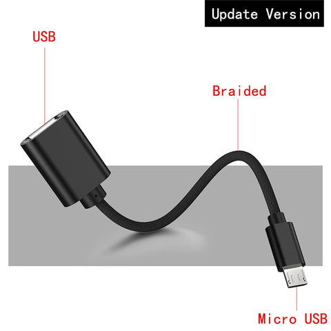 OTG Adapter Micro USB Cables OTG USB Cable Micro USB To USB for Samsung LG Sony Xiaomi Android Phone for Flash Drive