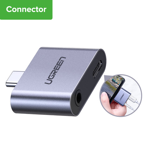 Ugreen USB C to Jack 3.5 Type C Cable Adapter For Huawei P30 Mate 30 Pro Xiaomi Mi 8 9 USB Type C 3.5mm AUX Earphone Converter