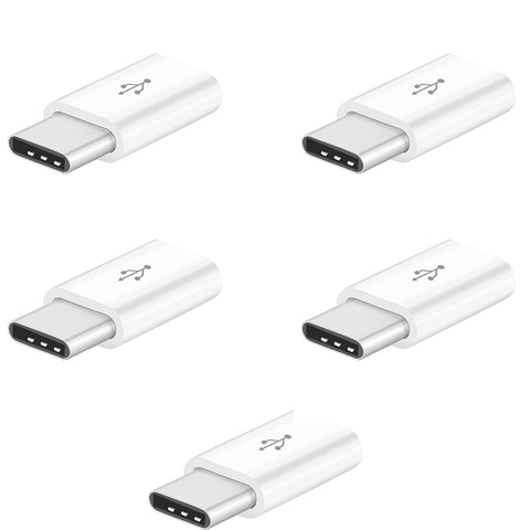 5PCS Micro USB To USB C Adapter Mobile Phone Adapter Microusb Connector for Huawei Xiaomi Samsung Galaxy A7 Adapter USB TypeC