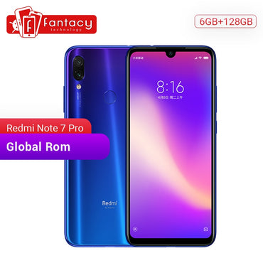 Original Xiaomi Redmi Note 7 Pro 6GB 128GB 48MP IMX 586 Camera Snapdragon 675 Octa Core 6.3'' FHD Screen Mobile Phone 4000mAh