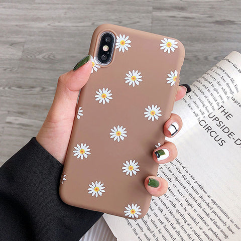 Moskado Flowers Phone Case For iPhone 11 Pro X XR XS Max 7 8 6 6s Plus 5 5s SE Chrysanthemum Floral Soft TPU Silicone Back Cover