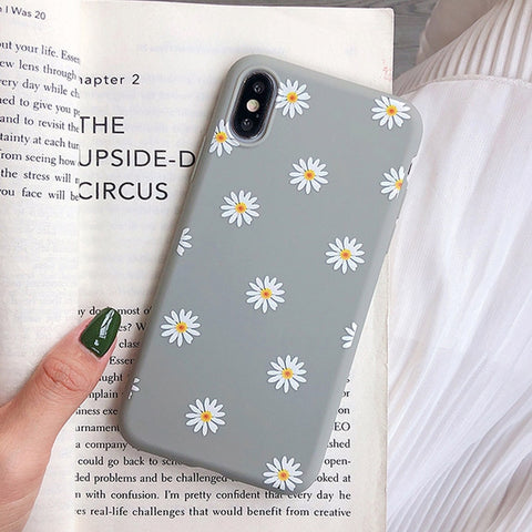 Moskado Flowers Phone Case For iPhone 11 Pro X XR XS Max 7 8 6 6s Plus 5 5s SE Chrysanthemum Floral Soft TPU Silicone Back Cover