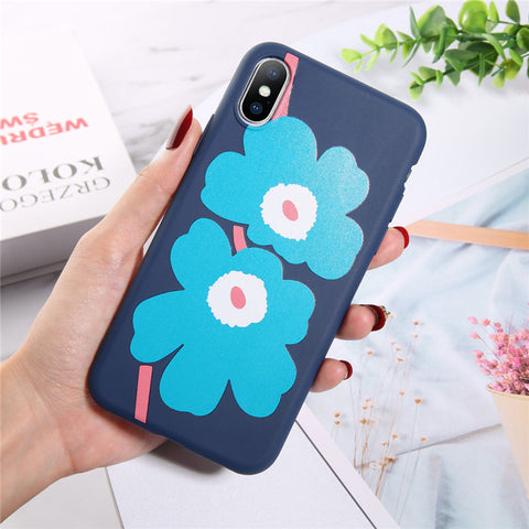 Moskado Flowers Phone Case For iPhone 11 Pro X XR XS Max 7 8 6 6s Plus 5 5s SE Chrysanthemum Floral Soft TPU Silicone Back Cover
