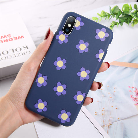 Moskado Flowers Phone Case For iPhone 11 Pro X XR XS Max 7 8 6 6s Plus 5 5s SE Chrysanthemum Floral Soft TPU Silicone Back Cover