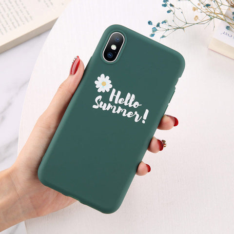 Moskado Flowers Phone Case For iPhone 11 Pro X XR XS Max 7 8 6 6s Plus 5 5s SE Chrysanthemum Floral Soft TPU Silicone Back Cover