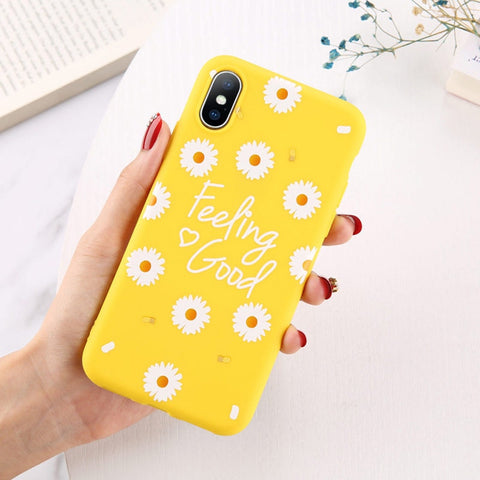 Moskado Flowers Phone Case For iPhone 11 Pro X XR XS Max 7 8 6 6s Plus 5 5s SE Chrysanthemum Floral Soft TPU Silicone Back Cover