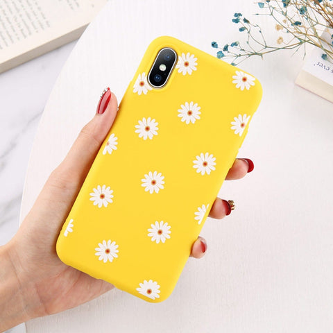 Moskado Flowers Phone Case For iPhone 11 Pro X XR XS Max 7 8 6 6s Plus 5 5s SE Chrysanthemum Floral Soft TPU Silicone Back Cover