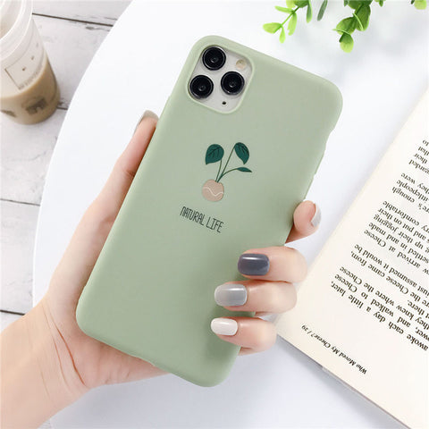 Lovebay Silicone Phone Cases For iPhone 7 XR 11 Pro Avocado Waves Cactus For iPhone 5SE 6 6s 8 Plus X XS Max Soft TPU Back Cover