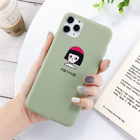 Lovebay Silicone Phone Cases For iPhone 7 XR 11 Pro Avocado Waves Cactus For iPhone 5SE 6 6s 8 Plus X XS Max Soft TPU Back Cover