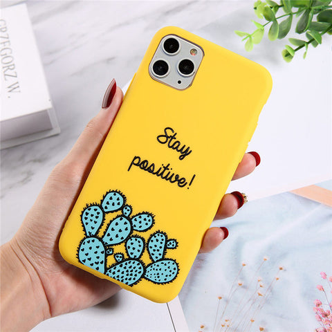 Lovebay Silicone Phone Cases For iPhone 7 XR 11 Pro Avocado Waves Cactus For iPhone 5SE 6 6s 8 Plus X XS Max Soft TPU Back Cover