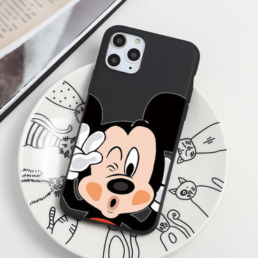 Cartoon Couple Fashion Case For iPhone XR 11 Pro XS Max X 5 5S Silicone Matte Cover For iphone 7 8 6 S 6S Plus 7Plus Case Girls