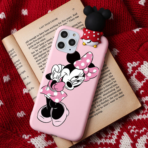 Cartoon Couple Fashion Case For iPhone XR 11 Pro XS Max X 5 5S Silicone Matte Cover For iphone 7 8 6 S 6S Plus 7Plus Case Girls
