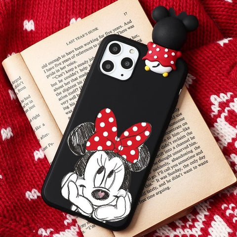 Cartoon Couple Fashion Case For iPhone XR 11 Pro XS Max X 5 5S Silicone Matte Cover For iphone 7 8 6 S 6S Plus 7Plus Case Girls