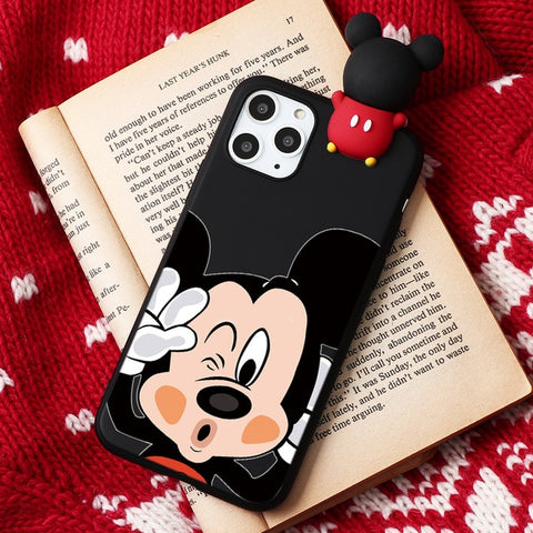 Cartoon Couple Fashion Case For iPhone XR 11 Pro XS Max X 5 5S Silicone Matte Cover For iphone 7 8 6 S 6S Plus 7Plus Case Girls