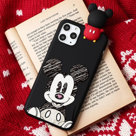 Cartoon Couple Fashion Case For iPhone XR 11 Pro XS Max X 5 5S Silicone Matte Cover For iphone 7 8 6 S 6S Plus 7Plus Case Girls