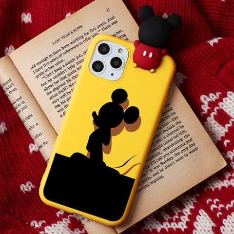 Cartoon Couple Fashion Case For iPhone XR 11 Pro XS Max X 5 5S Silicone Matte Cover For iphone 7 8 6 S 6S Plus 7Plus Case Girls