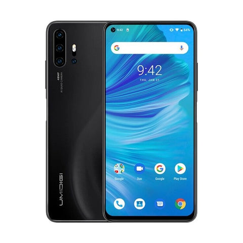 En STOCK UMIDIGI F2 Android 10 Global versión 6,53 "FHD + 6GB 128GB 48MP AI Quad Cámara 32MP Selfie Helio P70 teléfono móvil 5150mAh NFC