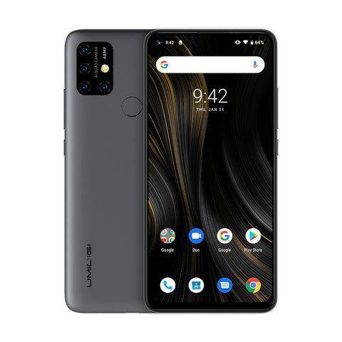 UMIDIGI puissance 3 Android 10 48MP Quad AI caméra 6150mAh 6.53 "FHD + 4 go 64 go Helio P60 Version mondiale Smartphone NFC en Stock