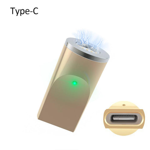 3A Current Fast Charge Magnetic Converter Three - In - One Adapter IOS Android Type-C Magnetic Transfer Micro USB Connector