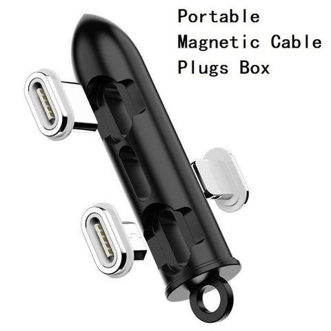Round Magnetic Cable plug Type C Micro USB C 8 pin Plugs Fast Charging Adapter Phone Microusb Type-C Magnet Charger Plug