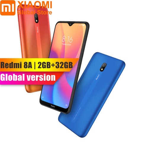 In Stock Global Version Xiaomi Redmi 8A 8 A 2GB 32GB 6.22" Snapdargon 439 Octa Core Mobile Smart Phone 5000mAh 12MP Camera